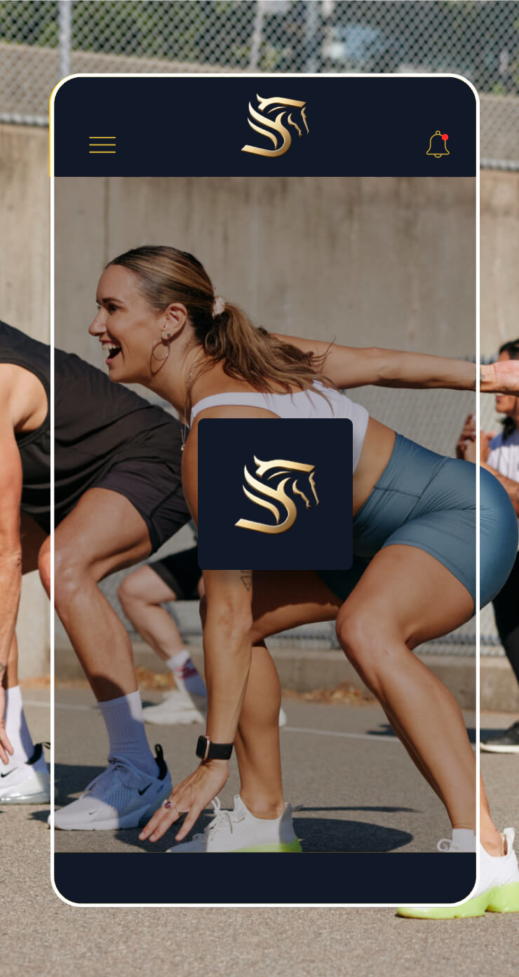 athlete using mobile training app for personalized workout plan